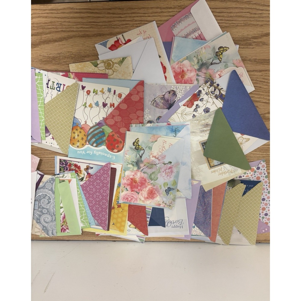 52 Birthday Cards With Envelopes All Different Themes See Photos